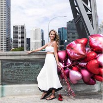 Red Lip Heart-shaped Aluminum Film Balloon Personality Decoration Party Table White Girlfriend Wife Birthday Wedding Photo Props Valentines Day