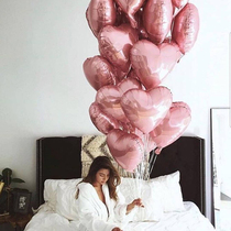 Heart-shaped balloon photo props wedding room layout birthday decoration empty accommodation accommodation light luxury gifts confession girlfriend