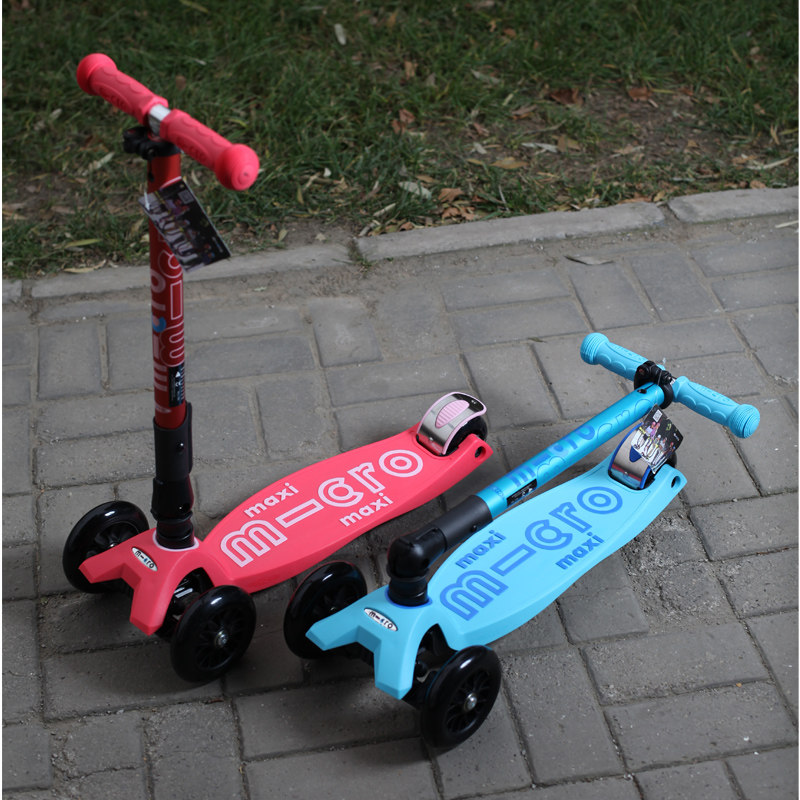 3-6-12-year-old Maigumi High Child Scooter Big Child Three-wheeled Flash Micro Maxi Single Foot Slip Can Fold