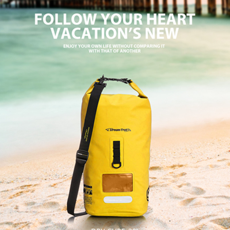 Stream Trail DRY CUBE 20L Waterproof Bag Waterproof Backet Backet with shoulder shoulder