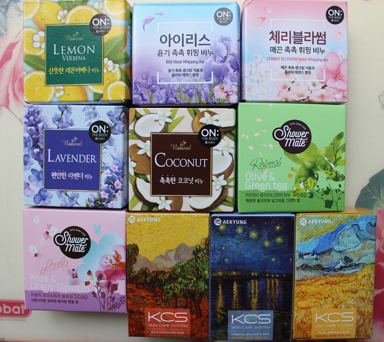 South Korean original dress LG ON Fragrance soap THEBOD Plum Soap Olive Rose Violet Coconut Natural no-proof
