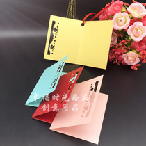  New 50 exquisite small greeting cards holiday greetings cards personalized customized wish messages wishing hanging cards