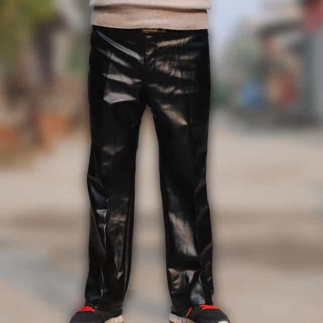 Pantalon cuir homme droit pour hiver - Ref 1488909 Image 6