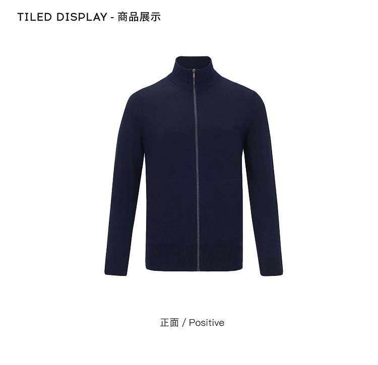 PORTS Cổng nam 2019 Thu mới Áo len đan len Áo len MW9K018JCII - Cardigan áo len nam cổ lọ