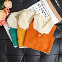 Bé gái nhung nhung mùa thu đông 2019 mới cho bé Hàn Quốc áo len cashmere dày 2-7 tuổi áo gile bé gái hàng độc