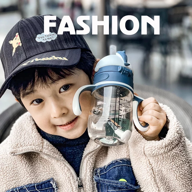 BAD 2-in-1 PPSU colorful sharing cup straw handle strap straw straw straw straw