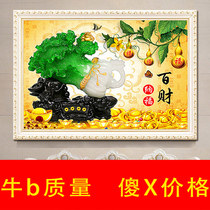 5d diamond painting 2020 new living room full of diamonds cabbage crystal point 2021 cross stitch restaurant bedroom Baicai sticker