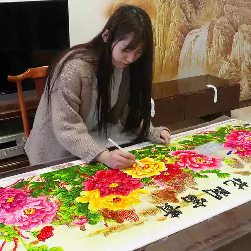 5d алмазная живопись 2024 новый цветок цветущий богатство полный алмаз пион цветок ручной работы кристалл алмаз вышивка крестиком гостиная искусство