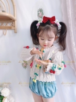 Beauty forces Monet garden pure wool handcrafted solid hook flower VTG sweater at the end of the year Large to send children