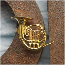 Bronze-made trumpet Long Number of large number of saxssussa Wind Barstand East Long Flute Pendulum model