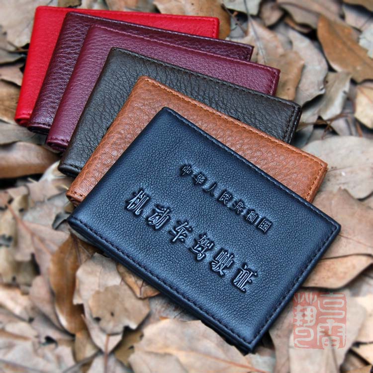 Cray Art's new youth card position cowhide book women's leather motor vehicle driver's license leather case men's driver's license holder
