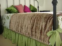 70% off một bất ngờ! ! ! JOHN LEWIS rượu vang đỏ thật lụa Georgette giường nhung bìa -270x275cm - CBS008 - Trải giường thảm lông trải giường ngủ