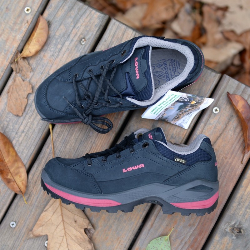 New LOWA Renegade GTX women's low-top full leather waterproof and wear-resistant mountaineering hiking shoes L320963