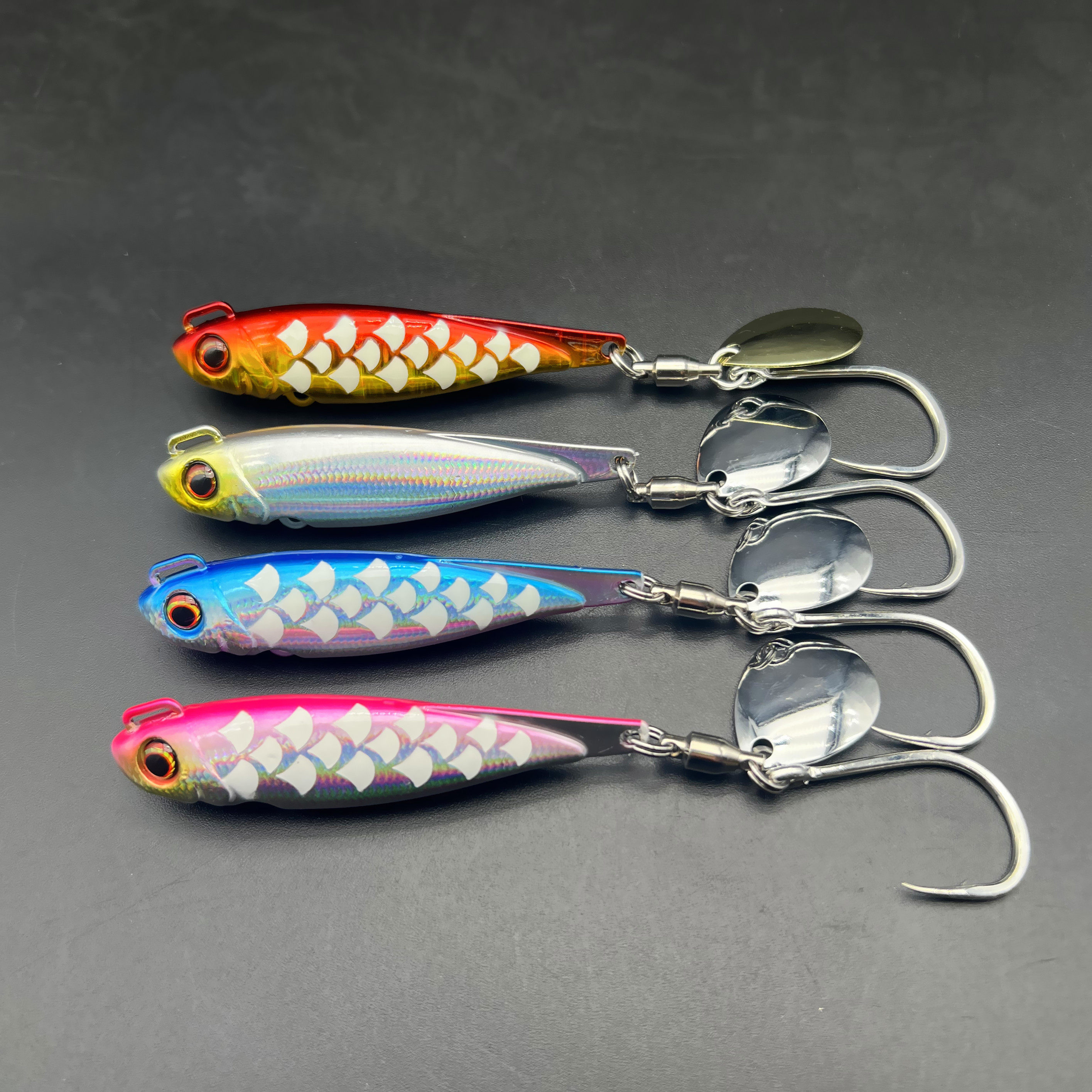 antique fishing lures spoons Vintage Fishing Lure Set: Mr. Champ, Johnson Silver Minnow, Williams +  Blanchard