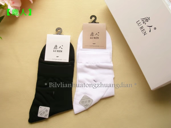 6 đôi hươu người bằng cotton chải bông sợi tre nam vớ cotton mỏng mùa hè lưới siêu mỏng phần 7w30