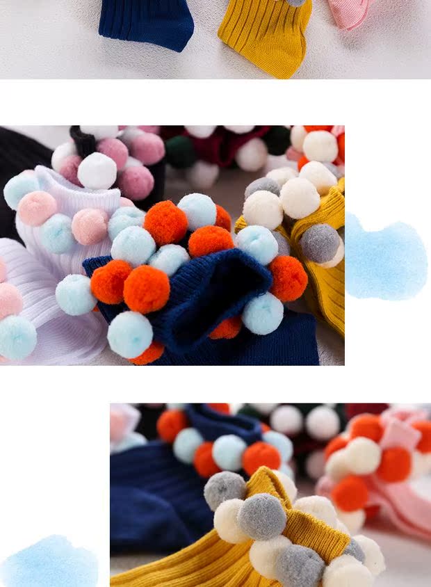 Vớ trẻ em mùa xuân và mùa thu vớ mỏng cho bé cotton thoáng khí khử mùi dễ thương cho bé gái 1-3-5-7-9 tuổi quần tất cho bé gái