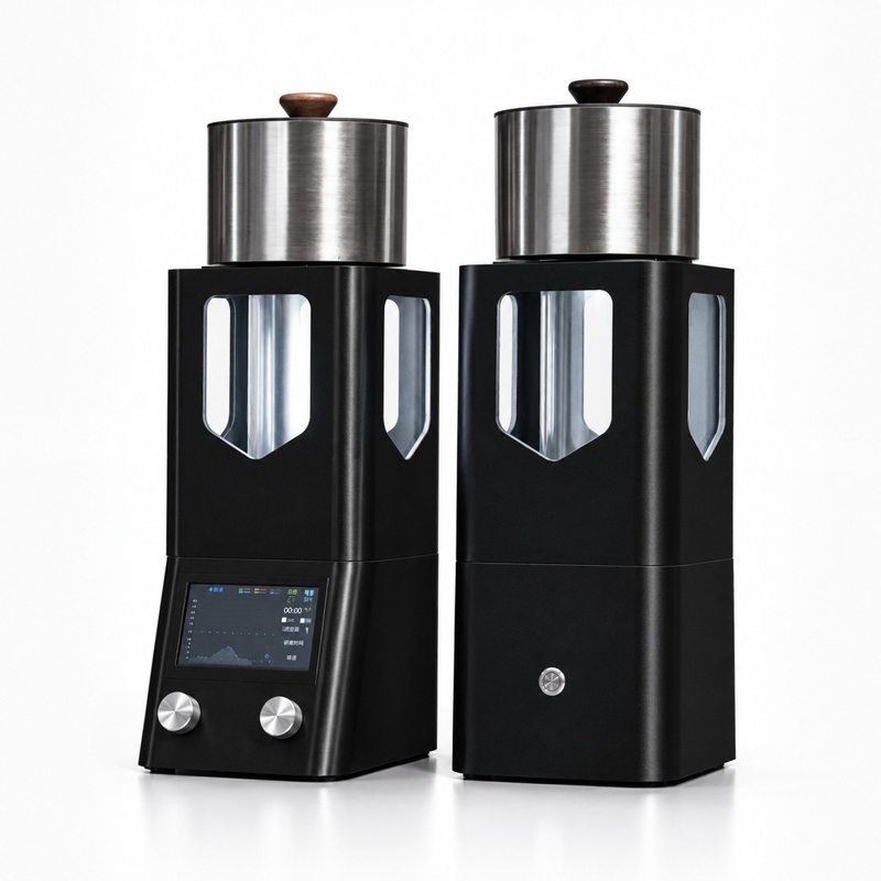 Buou 4.0 Fully Automatic Coffee Bean Roasting Machine with Touch Color Screen, One-Button Bean Discharge, Curve Duplication and Tracking App Program Buou 4.0 Fully Automatic Coffee Bean Roasting Machine with Touch Color Screen, One-Button Bean Discharge, Curve Duplication and Tracking App Program
