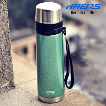 哈尔斯 杯子男士不锈钢真空带提绳保温杯水杯 LB-500F-3/500ml