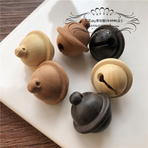  DIY loose bead charm accessories Hanging jewelry Peach wood bell pendant Boxwood pendant Ebony live seed bracelet