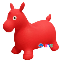 Thickened and enlarged childrens jumping horse soft dragon horse jumping toy cartoon animal inflatable toy air pump