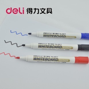 Deli 6817 whiteboard pen Water-based erasable whiteboard pen 2mm display board pen whiteboard pen