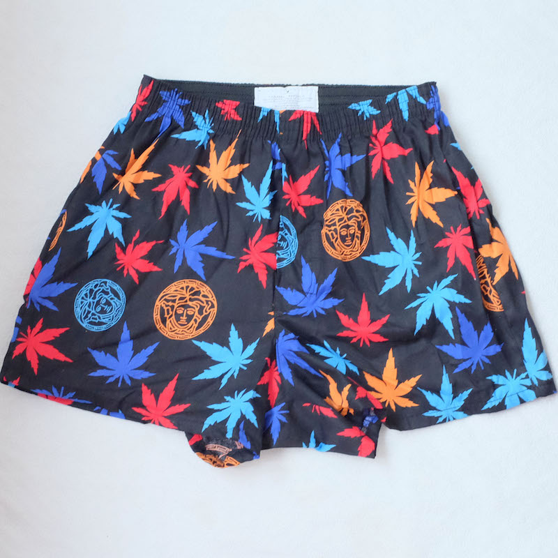 Jamaica Reggae Hemp Home Quần Casual Boxer Mũi tên Nam Thở Quần short Maple Quần đi biển 	quần áo đôi đi biển hà nội