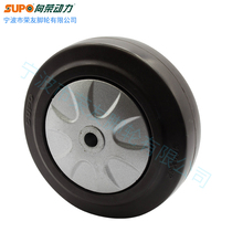 SUPO Xiangrong casters 2 2 5 3 4 5 inch brown high elastic rubber ER anti-entanglement super silent single wheel