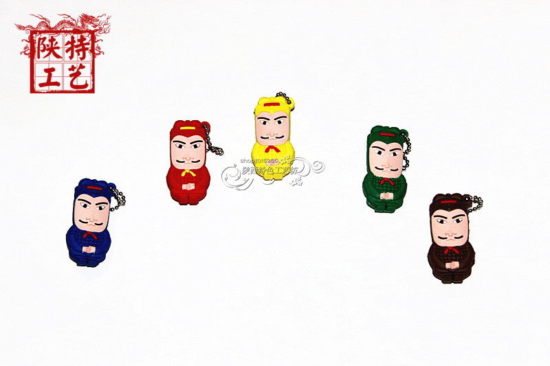 Cartoon Terracotta Terracotta Nails Nails cut Xi'an Tourism Souvenirs CraftsGift Decoration Key-Closed Key-chain Gift