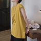 Mùa hè hip-hop chia nhỏ thể thao áo thun không tay cotton áo thun nam thủy triều thương hiệu cá tính xu hướng vest thể dục - Áo vest cotton áo ba lổ