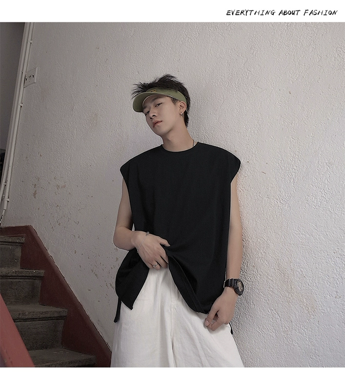 Mùa hè hip-hop chia nhỏ thể thao áo thun không tay cotton áo thun nam thủy triều thương hiệu cá tính xu hướng vest thể dục - Áo vest cotton áo ba lổ