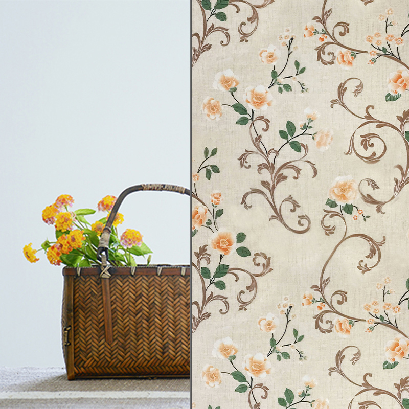 Bathroom toilet static window grille sticker transparent opaque art bathroom glass film anti-peep anti-light