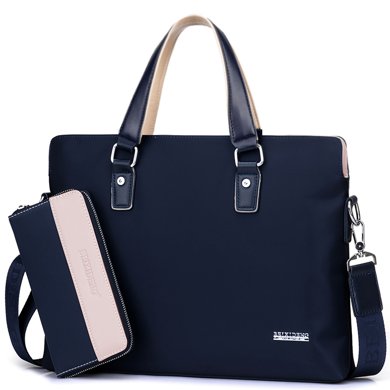 Anti Splash Water Men Handbag Crosswalk Business Briefcase Bag Casual Oxford Cloth Skew Satchel Shoulder Bag Men Bag Nylon