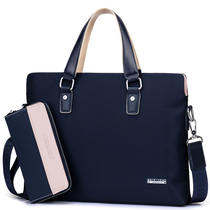 Water repellent mens handbag cross section business briefcase backpack Casual Oxford cloth crossbody shoulder bag mens bag Nylon