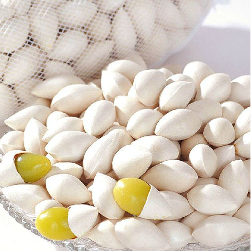 White fruit fresh raw ginkgo biloba fruit big boy 500 grams in bulk with shell