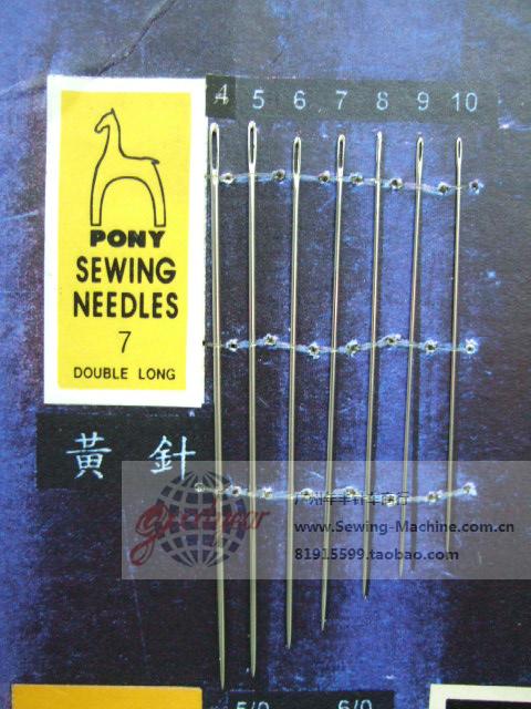 India imported PONY Mark LONG DARNERS imported gold head lengthened ] stitched hands stitch needle