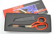 US imported MUNDIAL 8 inch all steel forged tailor scissors garment patchwork scissors vintage red