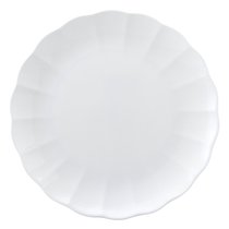 Japan imported NARUMI Minghai pure white bone china plate lace plate petal plate 16 17 19 23 27cm