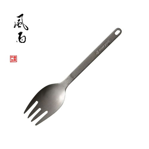 Японский родной снежный пик Xuefeng Titanium Sport Outdoor Wildfill Titanium Fork Spoon Spoon Dableware SCT-125