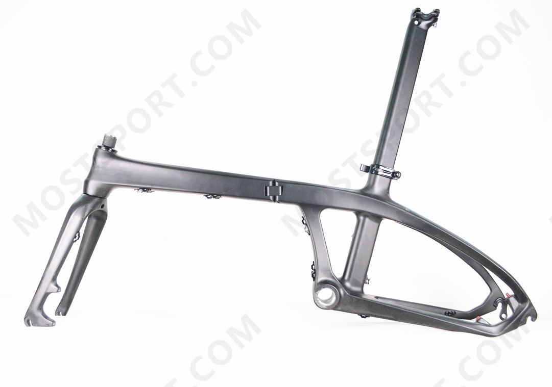 20 inch 406451 Carbon fiber folding frame compatible with V brake disc Brakes Outlet Quality