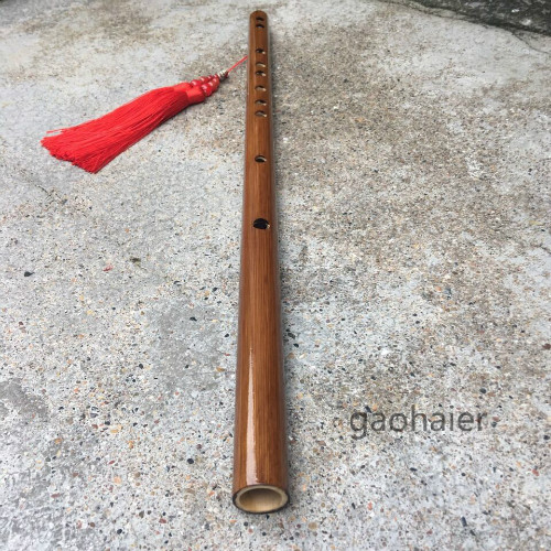 Nhạc cụ phần đắng tre sáo màu gốc sáo phong cách cổ điển thuần khiết thủ công sáo trúc tre sinh viên để thổi sáo - Nhạc cụ dân tộc sáo mèo kép