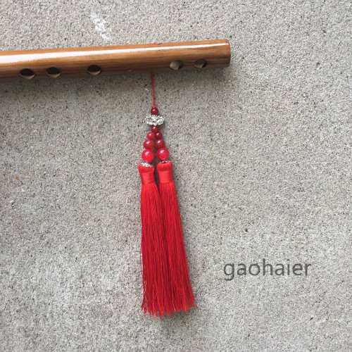 Nhạc cụ phần đắng tre sáo màu gốc sáo phong cách cổ điển thuần khiết thủ công sáo trúc tre sinh viên để thổi sáo - Nhạc cụ dân tộc sáo mèo kép