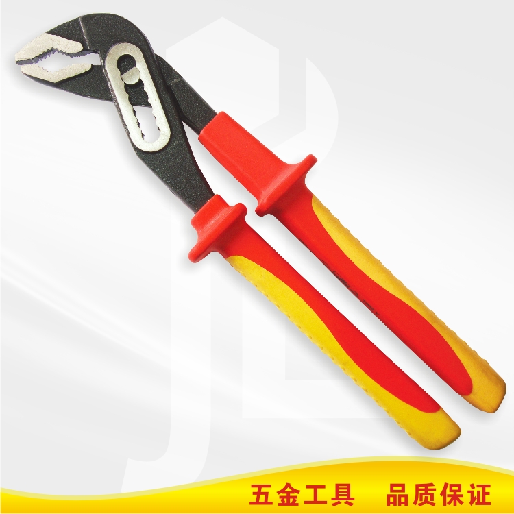Shengda Tool Chrome Vanadium Steel VDE Resistant High Pressure Insulation Handle Water Pump Tongs Steam Repair Tool Electrician Pipe Pliers
