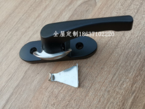 Aluminum alloy window lock insurance Crescent lock titanium magnesium alloy glass sliding door plastic steel door and window anti-theft lock