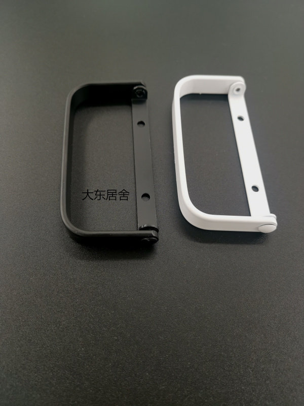 Folding door handle small handle surface mounted small handle black and white minimalist folding door handle