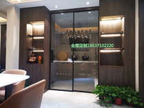 Customized narrow frame sliding door without lower rail lifting pulley sliding door OPEC two-way buffer OPK