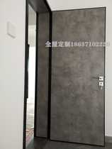 Customized minimalist style aluminum Wood ecological door bedroom door interior door wooden door aluminum alloy bag cover wooden door leaf