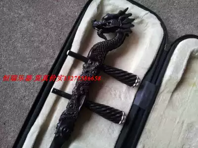 Box Ebony dragon head erhu pole EHU pole polished finished products factory direct sales volume wholesale discount