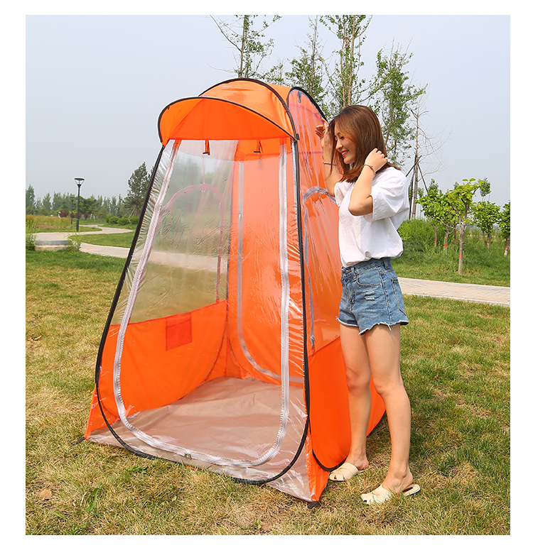 Old man sun out outdoor small tent ice fishing winter fishing warm and wind and rain and winter fishing isolation tent