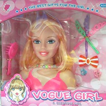 New girl Barbie doll toy bust baprene comb braid makeup set gift