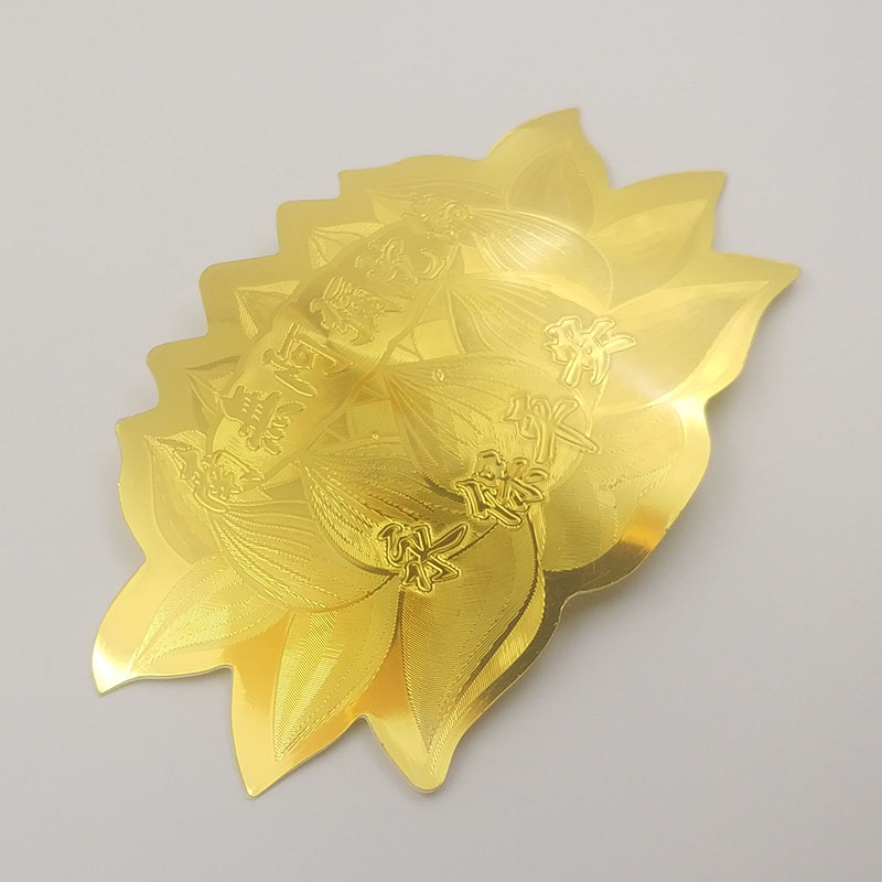 Week no Amitaba Buddha Golden Lotus Sticker Car Sticker Buddhist Supplies Lotus Sticker Bodywork Sticker Door Sticker